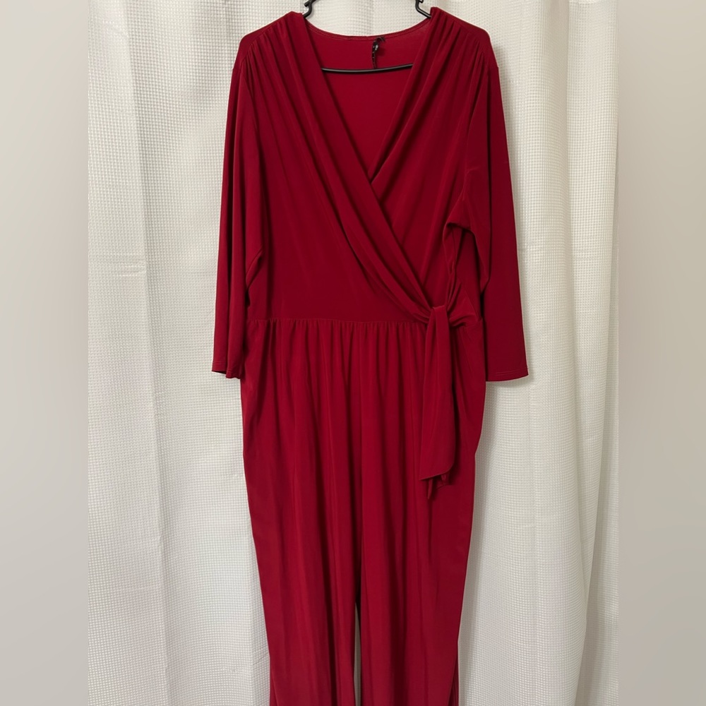 Sexy red jumpsuit